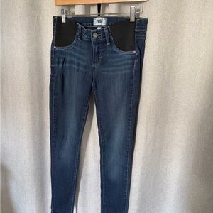 PAIGE Maternity Women's Dark Blue Skinny Jeans